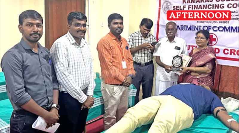 142 students donate blood at camp in Thoothukudi